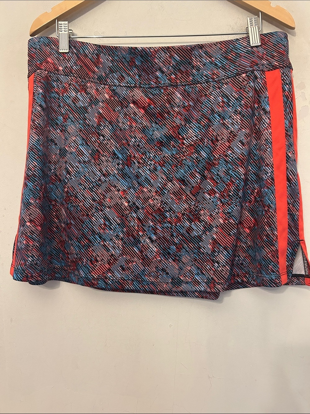 Grand Slam Athletic Print Skort with red Side Stripe Size XL EUC